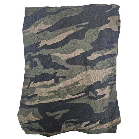 Men Thermals Underwear Microfiber Fleece Long Johns Winter BaseLayer, Green Camo - Picture 3 of 4